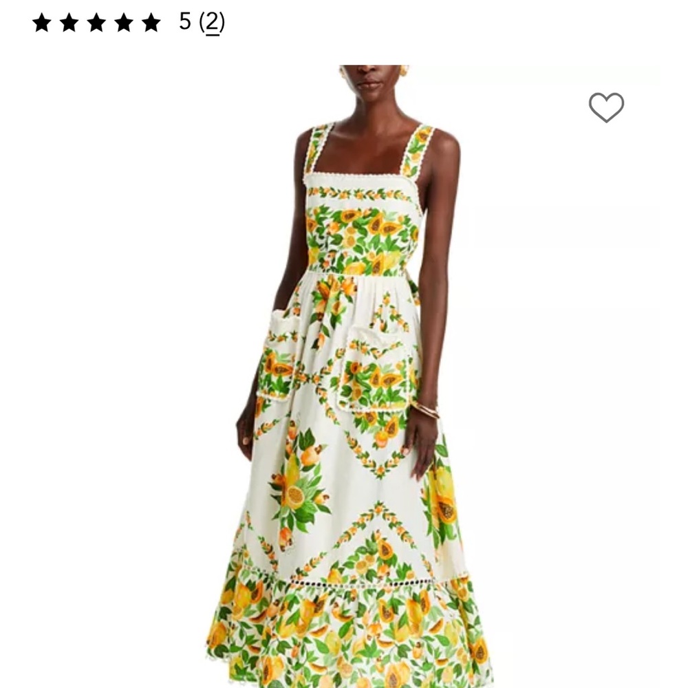 Farm Rio Papaya Salad Midi Dress size S